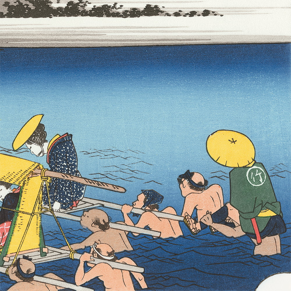 歌川広重「東海道五十三次 府中 安部川」浮世絵木版画｜浮世絵工房