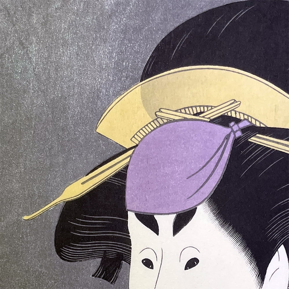 東洲斎写楽「二世小佐川常世の竹村定之進妻桜木」浮世絵木版画｜浮世絵工房