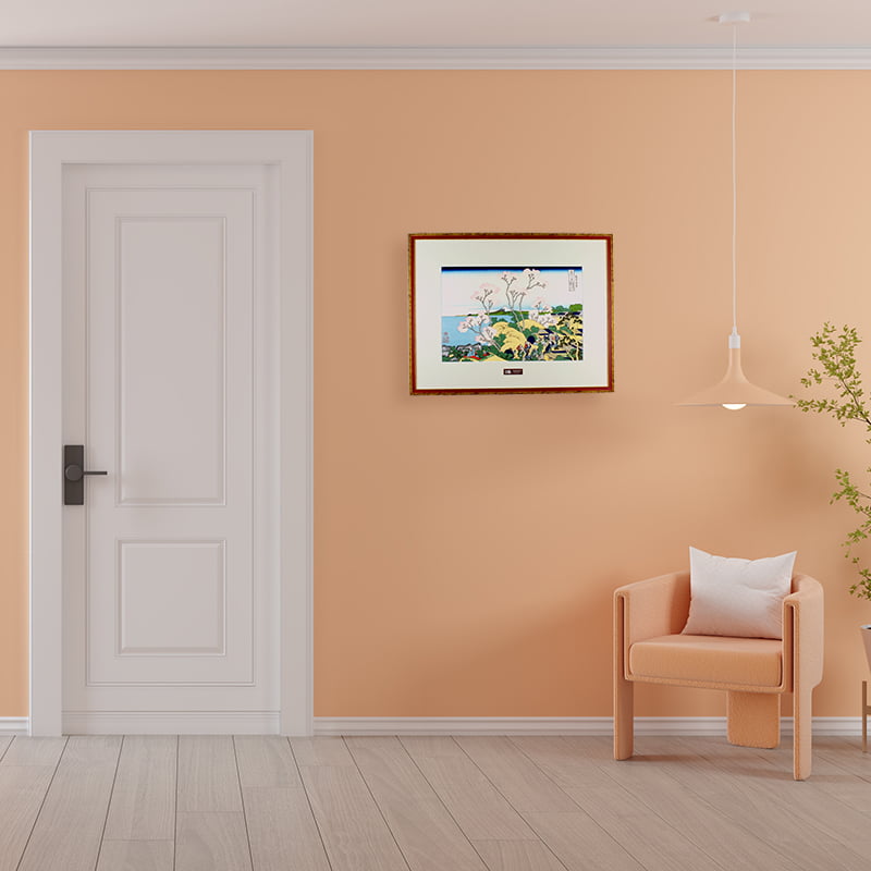 桜の浮世絵で有名「東海道品川御殿山ノ不二」葛飾北斎 富嶽三十六景