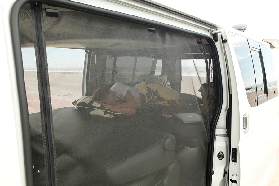 ハイエース 防虫ネット（虫除けネット） サイド1面 スーパーロング