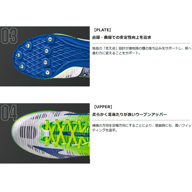 ミズノ MIZUNO ミズノスプリントNEO U1GA265001 ユニセックス 陸上
