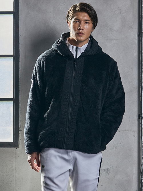 ボアフリースジャケット BOA FLEECE JACKET BLACK SY32 by SWEET YEARS
