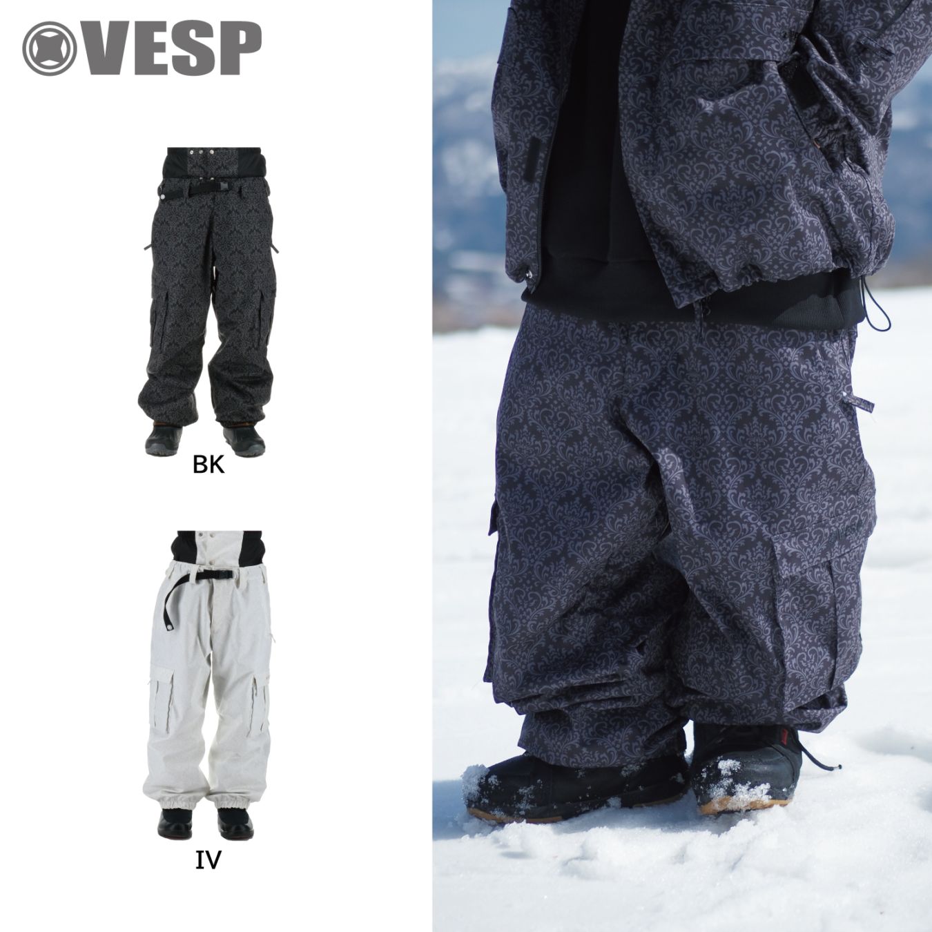Damask Super Wide Jogger Pants | PANTS（パンツ) | | VESP Offical