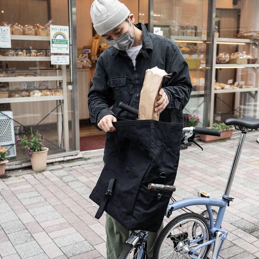 当日出荷可] FAIRWEATHER front bag for brompton フレームあり wax