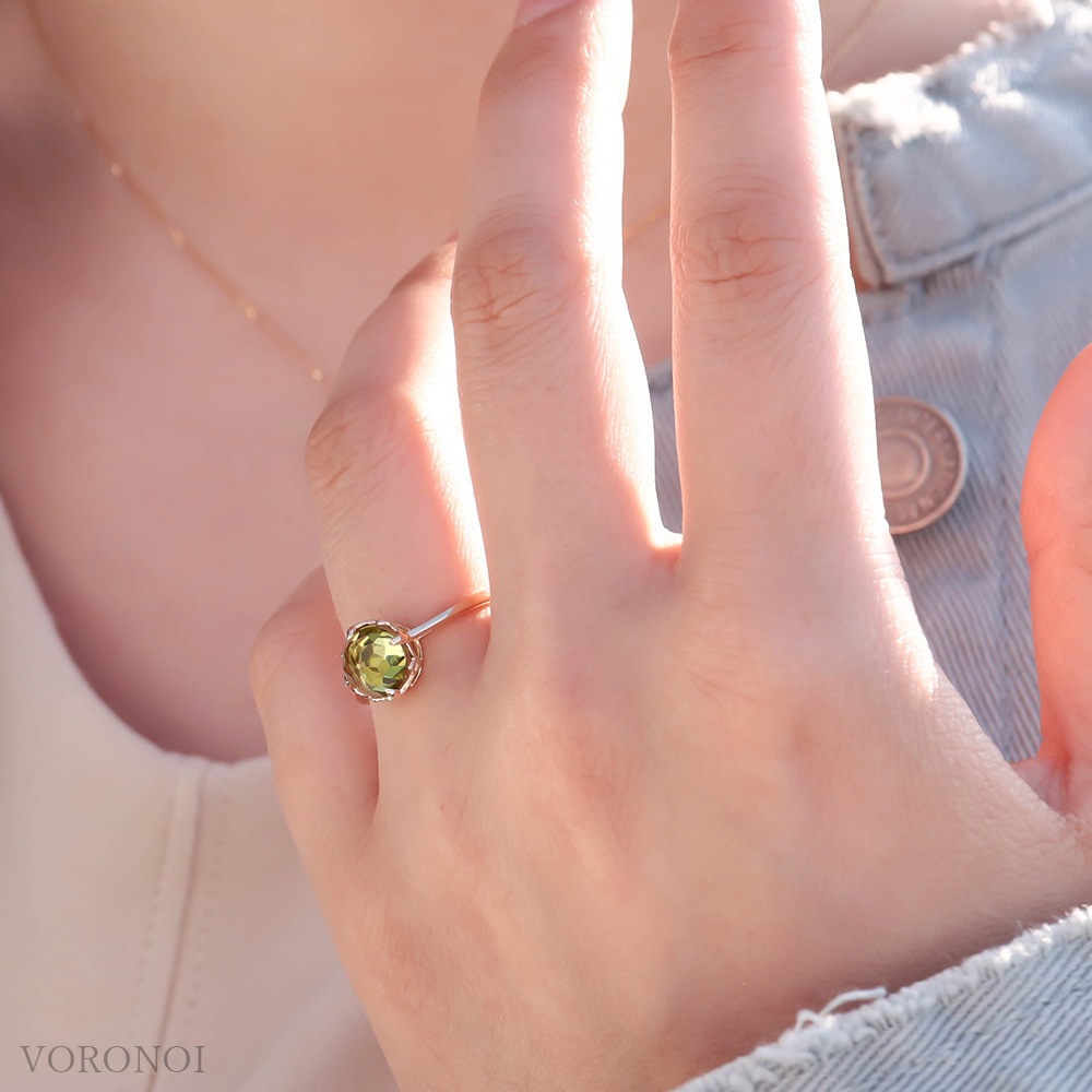 K18 MINAMOリング】天然石×選べる2カット×特許セッティング