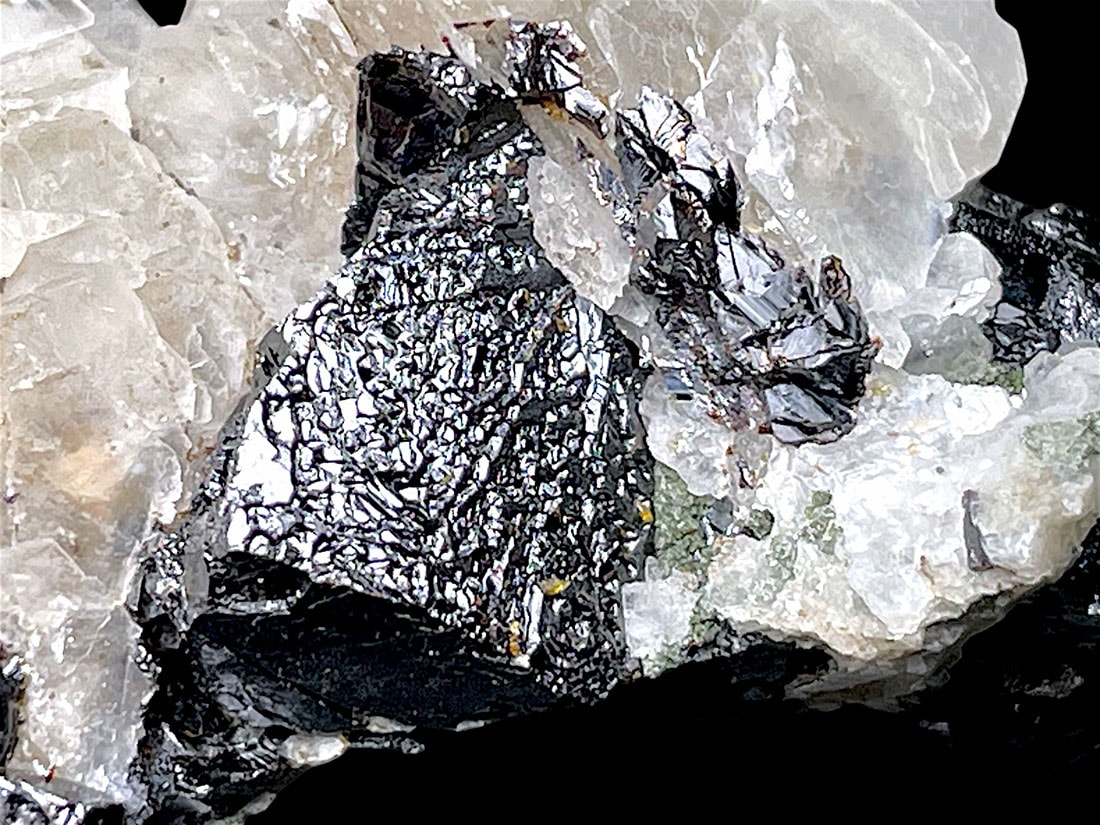 岐阜県吉城郡神岡鉱山産 方解石＆閃亜鉛鉱/Calcite＆Sphalerite