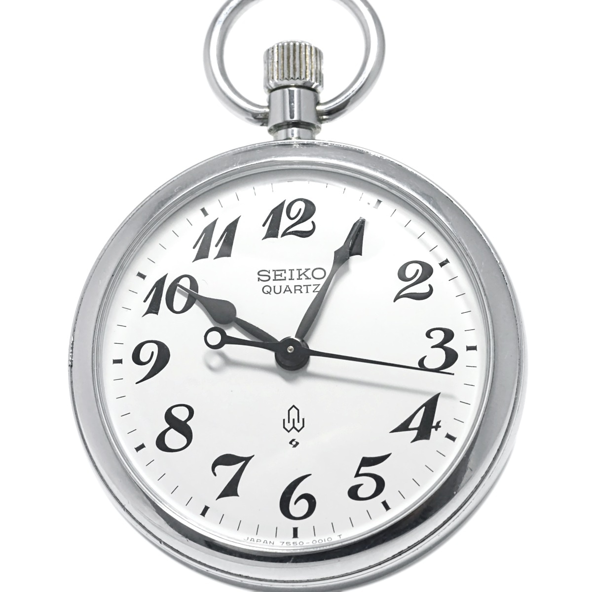 セイコー クオーツ 懐中時計 7550-0010 近鉄上運 昭和60年/1985年製 Seiko