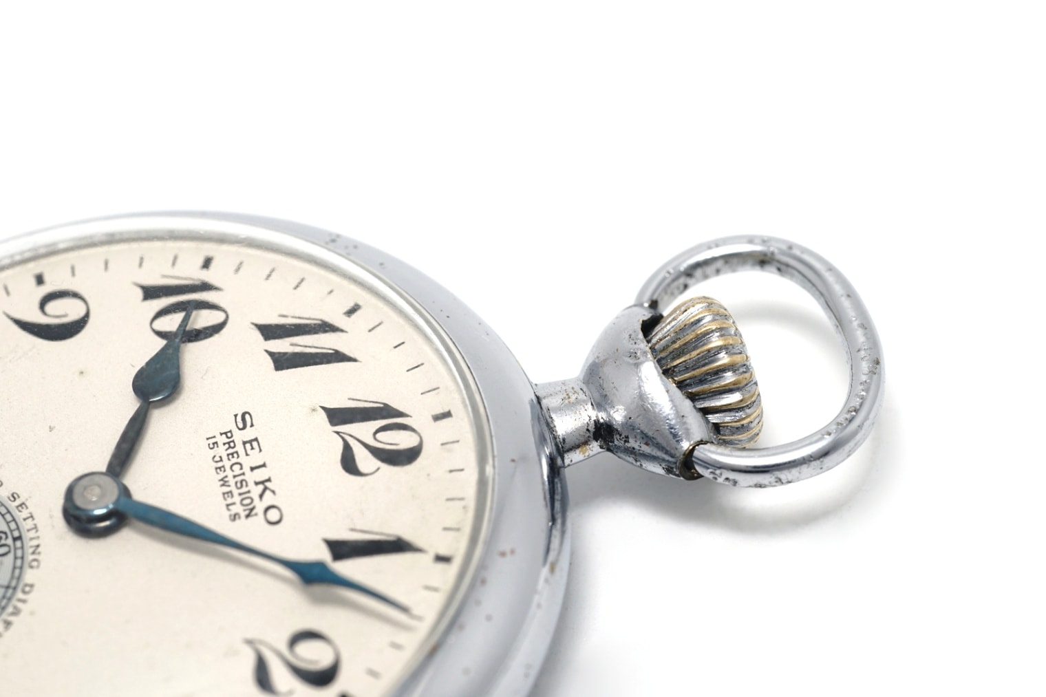 セイコー プレシジョン 懐中時計 青針 鉄道時計 国鉄(廃) セコンド