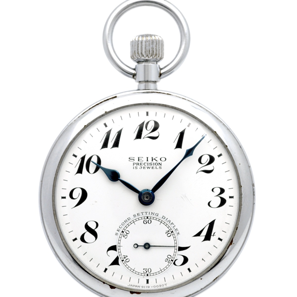 セイコー プレシジョン 懐中時計 鉄道時計 国鉄関西 青針 セコンド