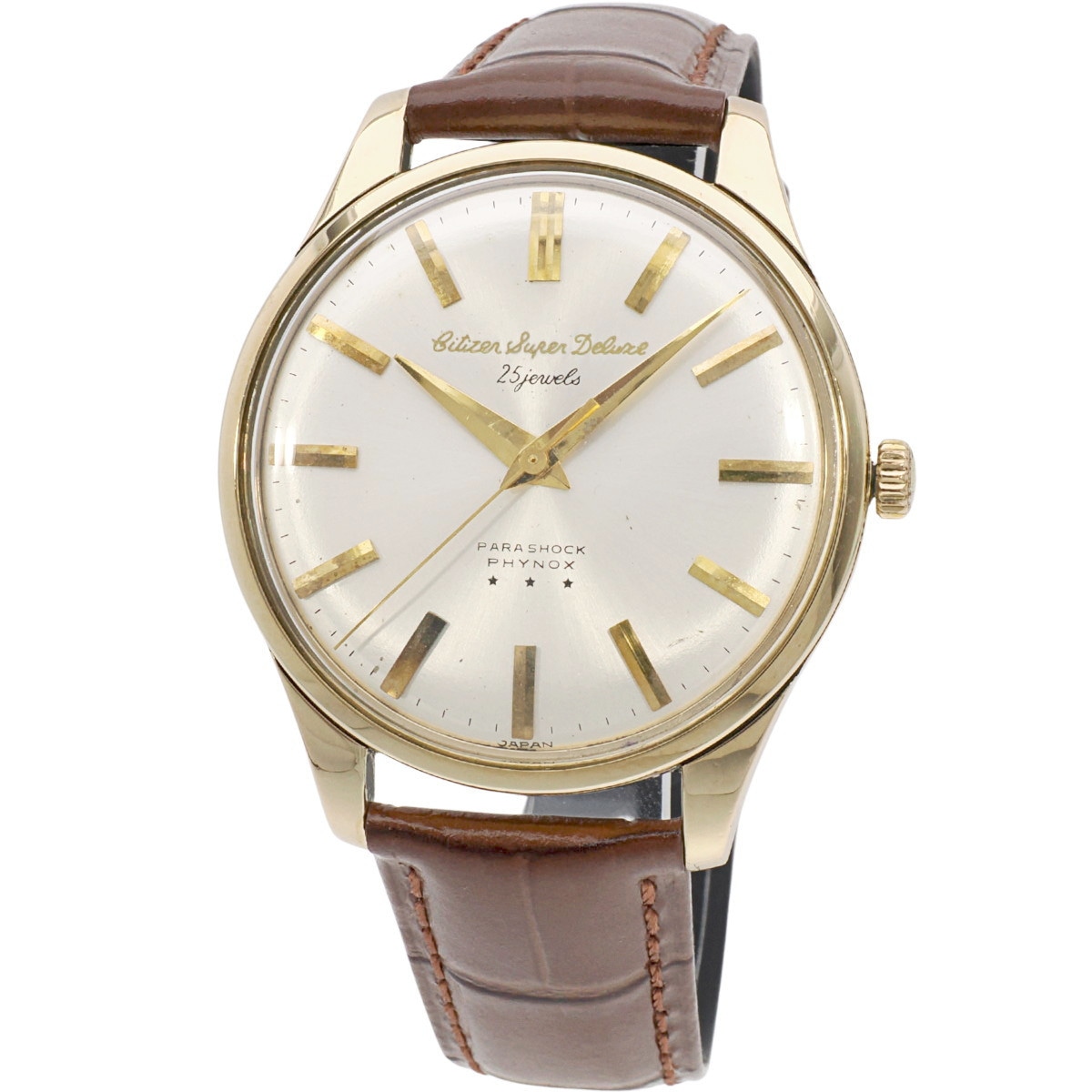 シチズン スーパーデラックス 1507092 14金張り 36.5mm大型ケース 25石