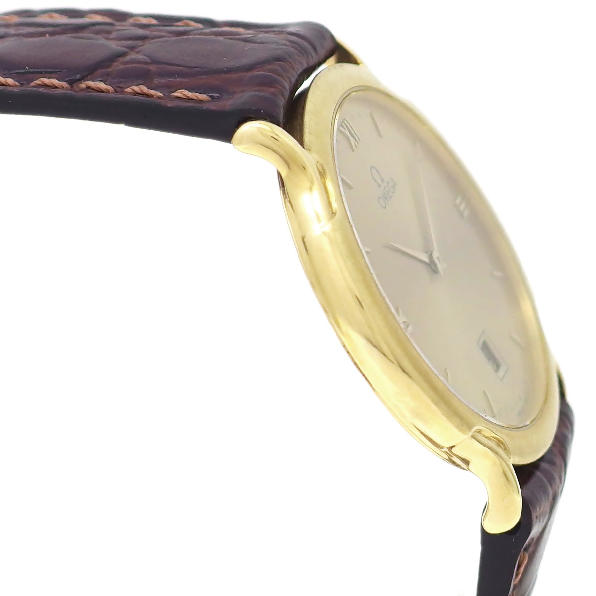 オメガ デヴィル 18金無垢 31.5mm 総重量30g Cal.1479 クオーツ 1995年製