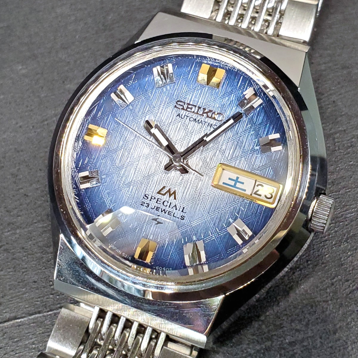 セイコー ロードマチック スペシャル 5216-6030 グラデーション青文字