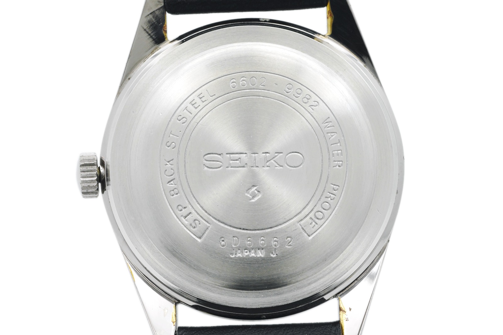 セイコー スポーツマン 6602-9982 ステンレスメッキ Cal.6602B 17石 手