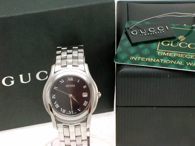 グッチ 5500M メンズサイズ クオーツ USED Gucci