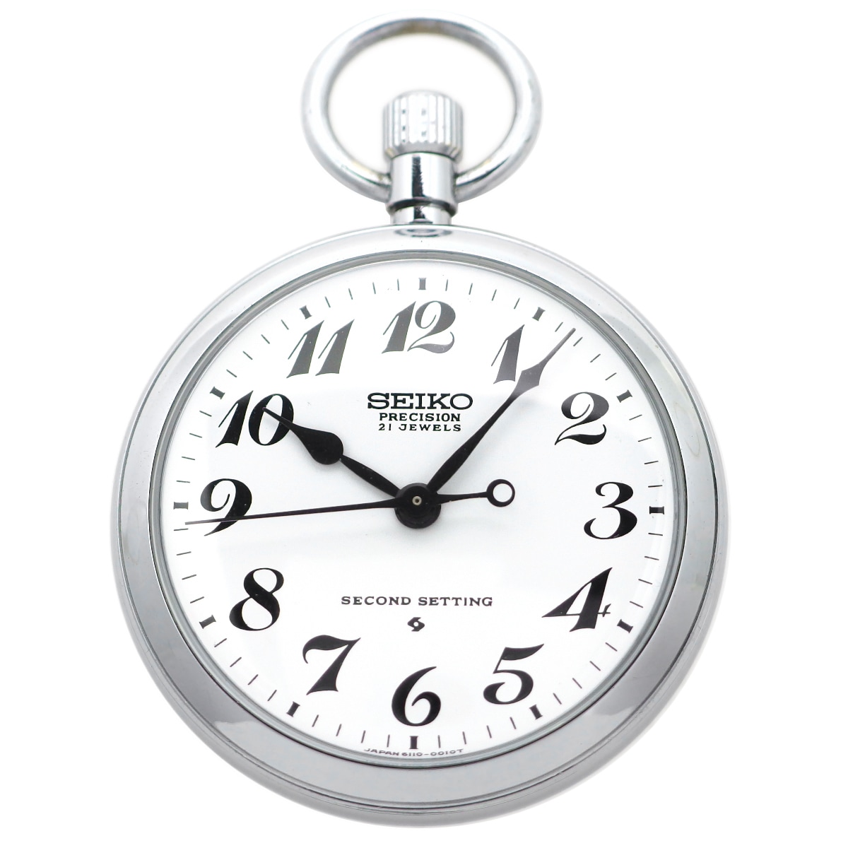 セイコー 鉄道時計 仙鉄 6110-0010 懐中時計 21石 手巻 OH済 昭和