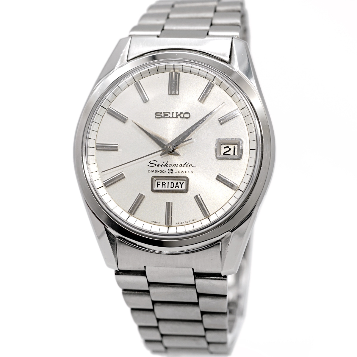 セイコー マチック ウィークデーター 6218-8971 35石 自動巻 OH済 昭和