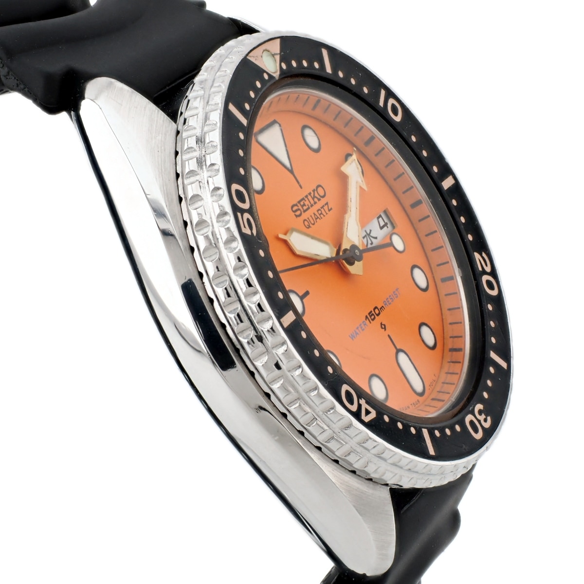 セイコー ダイバー 150m 7548-700C オレンジ文字盤 クオーツ 昭和57年