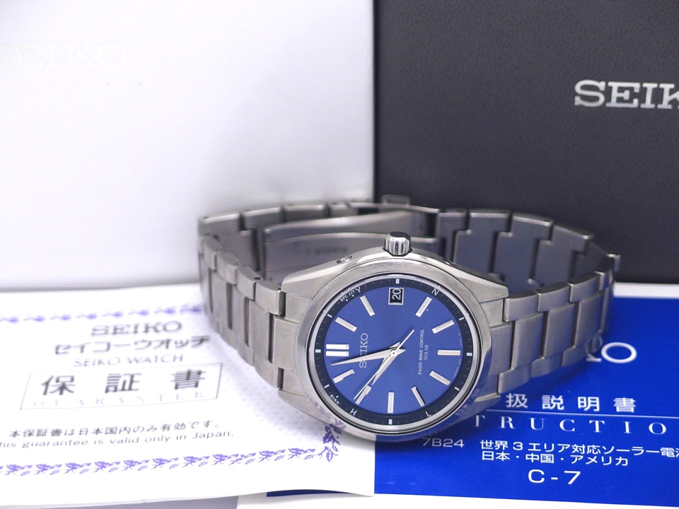 セイコー ブライツ SAGZ081 チタンモデル 電波ソーラー 現行モデル