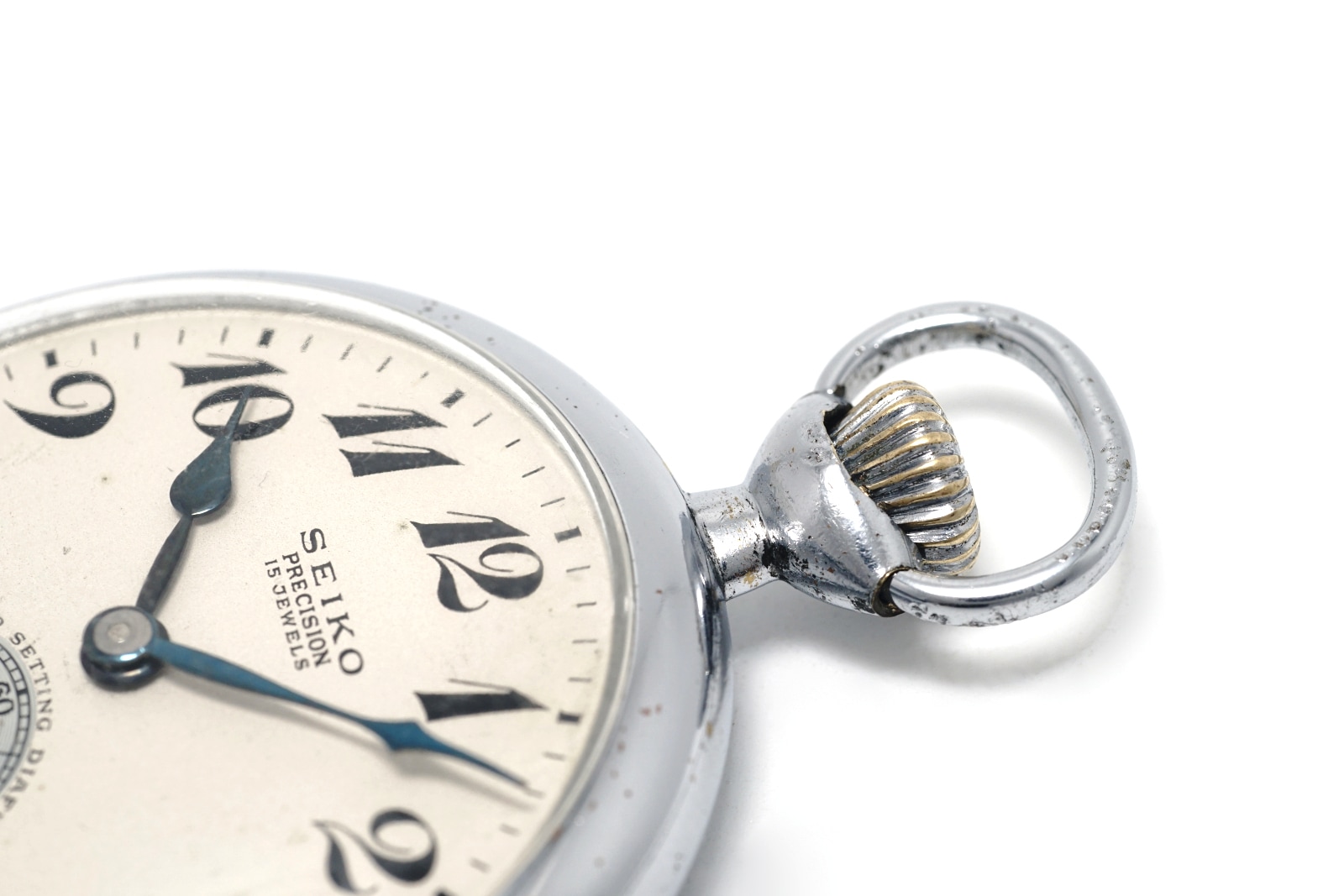セイコー プレシジョン 懐中時計 青針 鉄道時計 国鉄(廃) セコンド