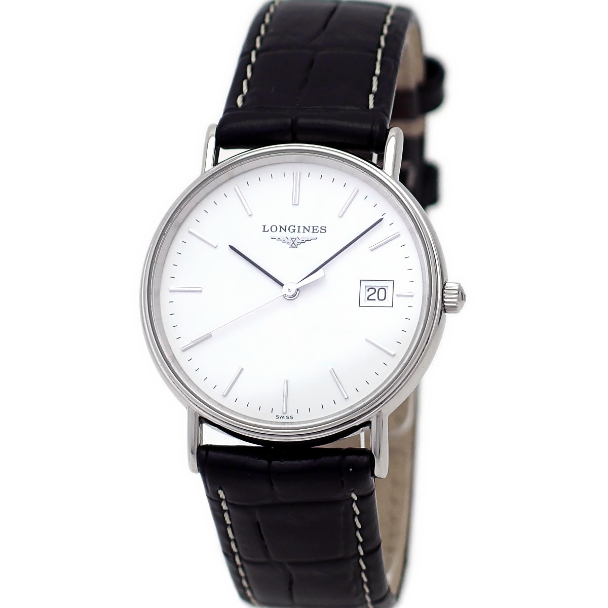 ロンジン グランドクラシック L4.720.4 33mm 白文字盤 ステンレス製