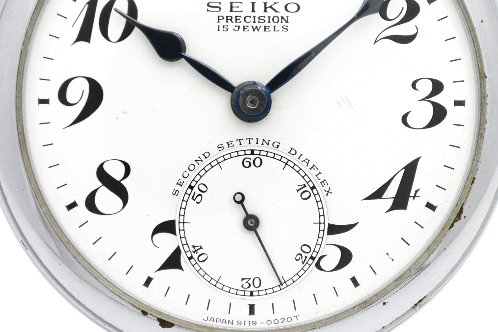 セイコー プレシジョン 懐中時計 鉄道時計 国鉄関西 青針 セコンド