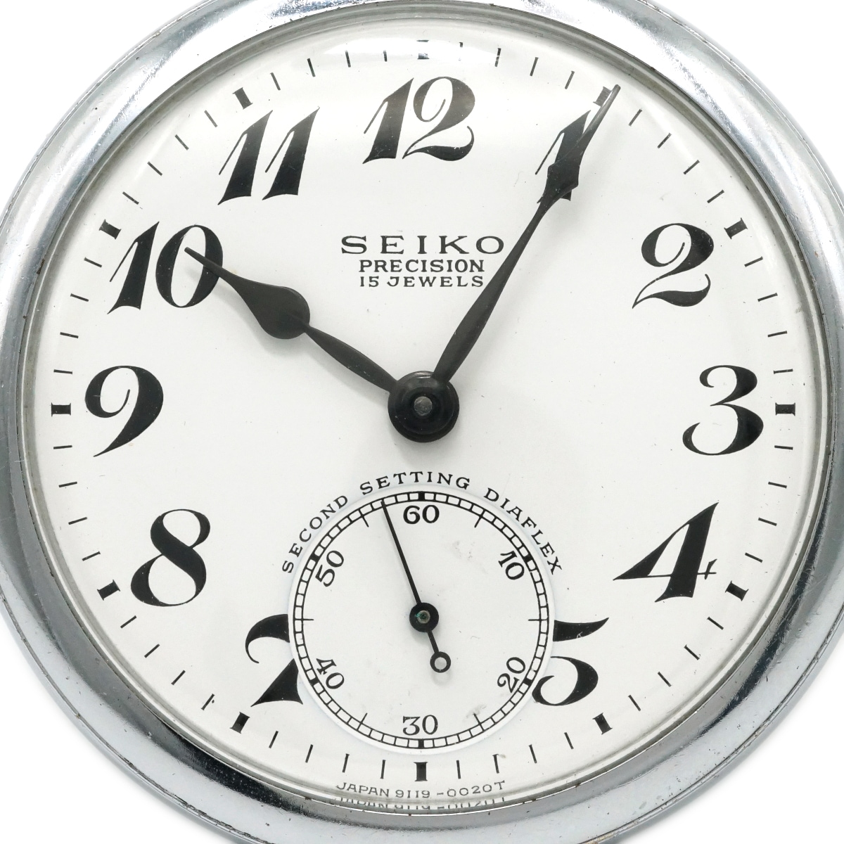 セイコー プレシジョン 懐中時計 鉄道時計 中支 黒針 セコンド
