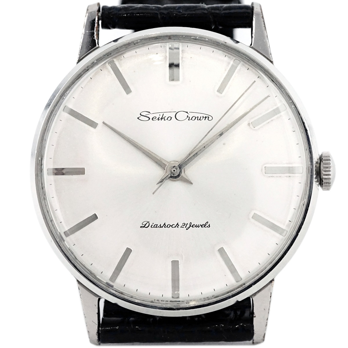 セイコー クラウン 572990 ステンレスメッキケース 裏蓋記念刻印 Cal