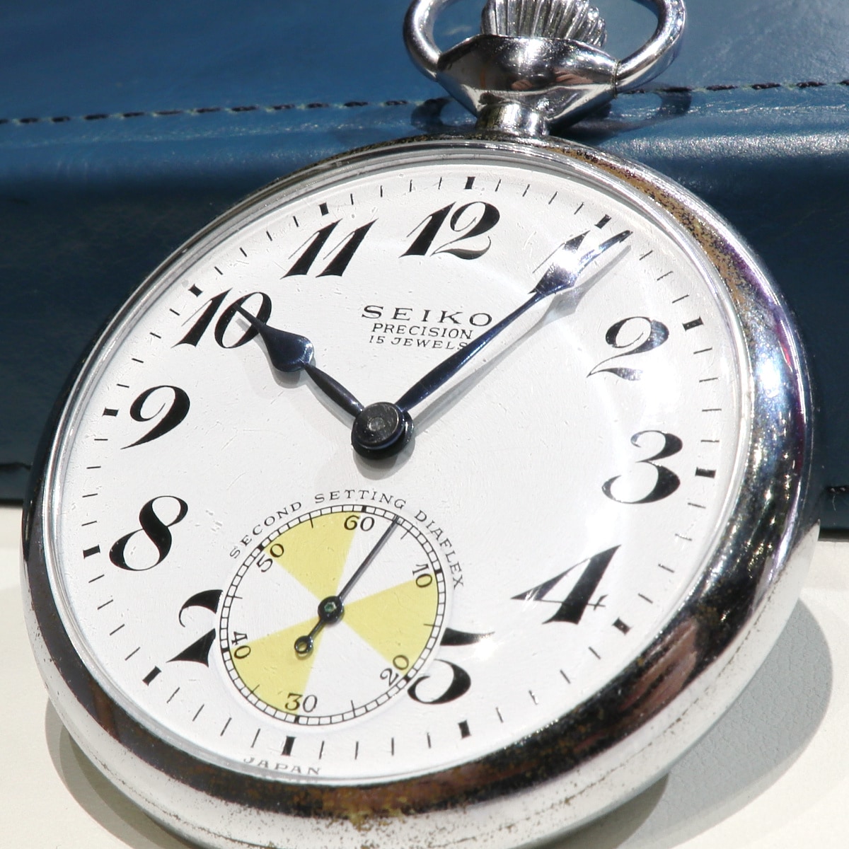 セイコー プレシジョン 懐中時計 青針 日本電信電話公社 セコンド