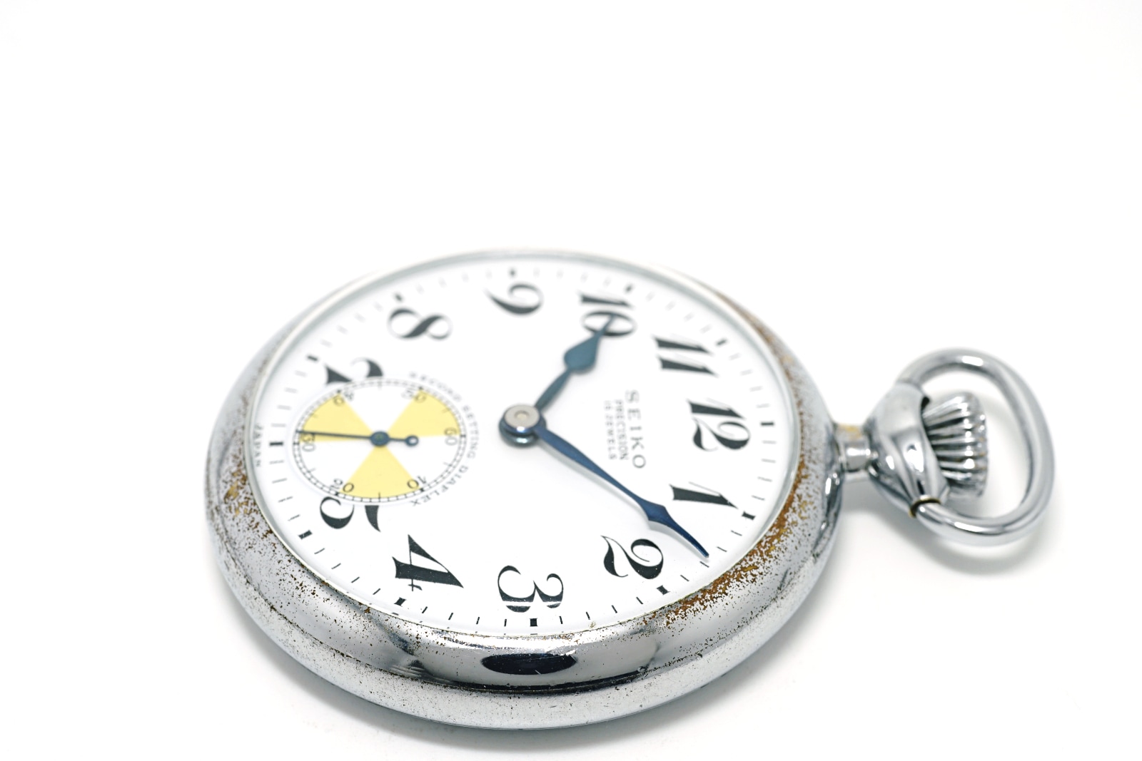 セイコー プレシジョン 懐中時計 青針 日本電信電話公社 セコンド