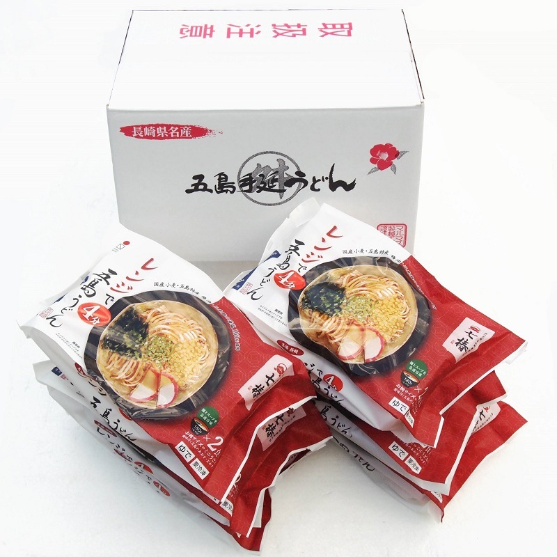 長崎/マルマス〉レンジ冷凍五島うどん七椿 MR-10