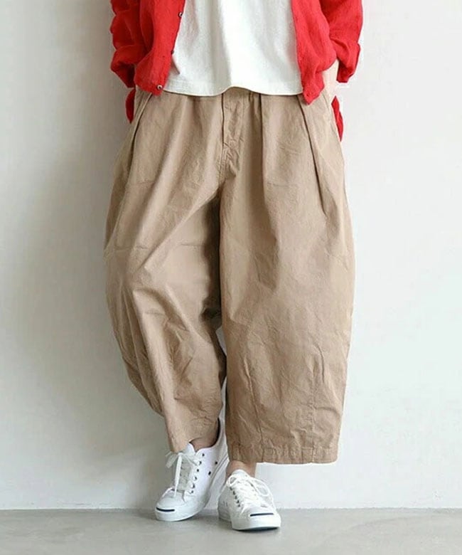 A11905]HARVESTY(ハーベスティ) 別注 クロップドサーカスパンツ