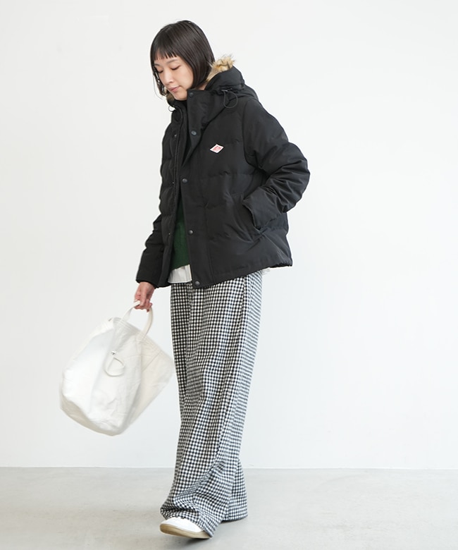 DT-A0007TET] DANTON(ダントン) FAKE FAR HOODED DOWN JACKET(フェイク