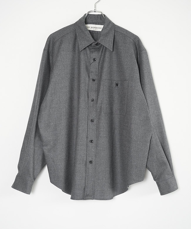 25AMSBL05]THE SHINZONE(ザ シンゾーン) WOOL DADDY SHIRT ウール