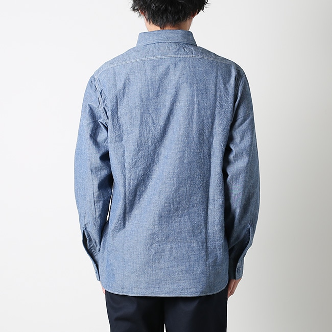 br25995]Buzz Rickson's(バズリクソンズ)BLUE CHAMBRAY WORK SHIRT