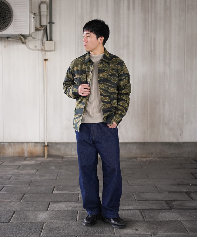 SF-242159]SASSAFRAS(ササフラス) G.D.U Jacket / Tiger Twill ジー