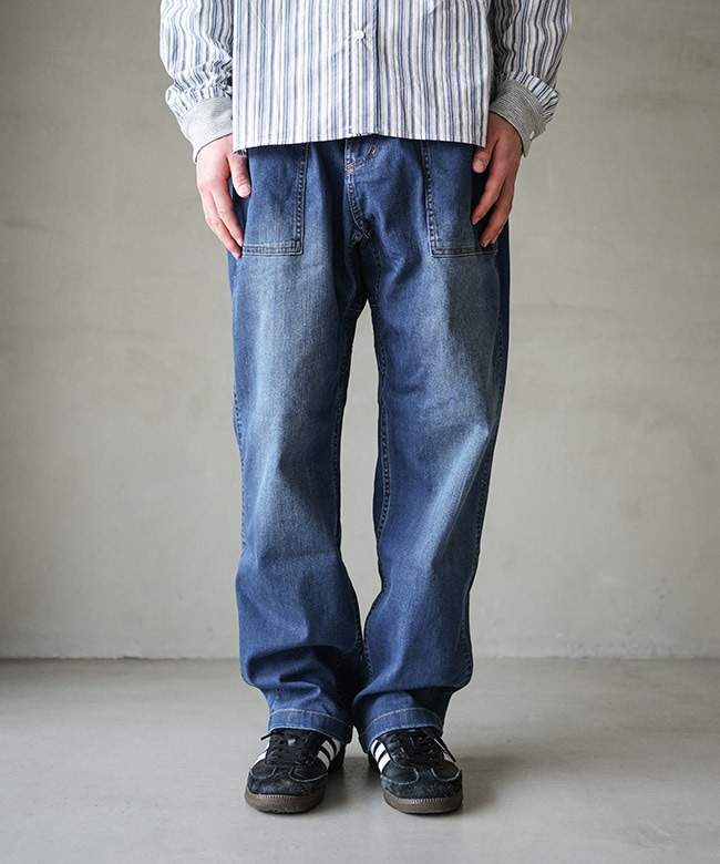 GUP6-SJP009]GRAMICCI(グラミチ) STRETCH DENIM LOOSE TAPERED RIDGE