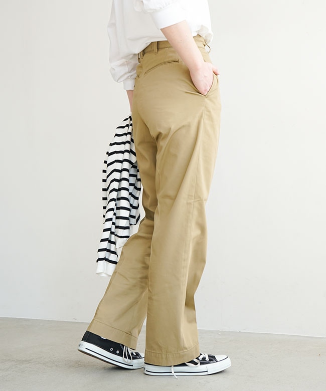 23MMSPA07]THE SHINZONE(ザ シンゾーン)WASHED HIGH WAIST CHINO