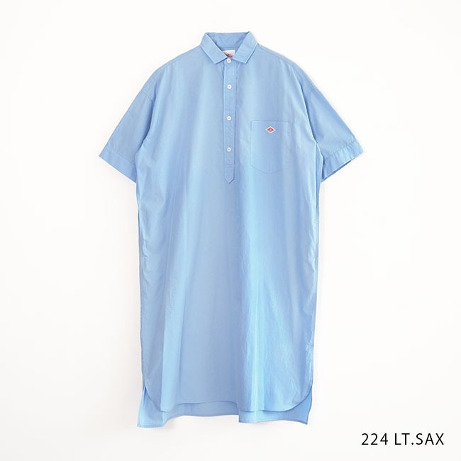 ◇[JD-3655CPL]DANTON(ダントン) レギュラーカラーシャツワンピース