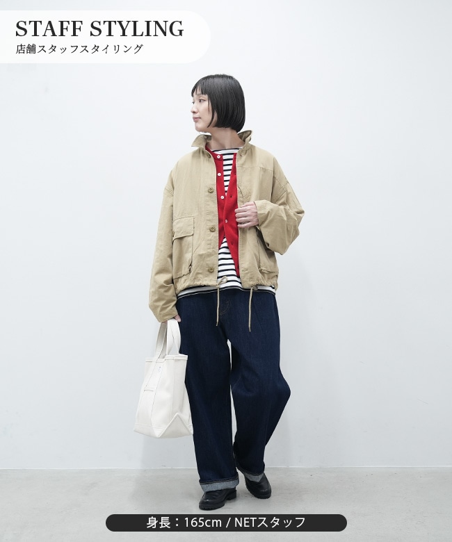 ◇[b1038]SOLAMONAT(ソラモナ)5Pルーズストレートイージーデニムパンツ