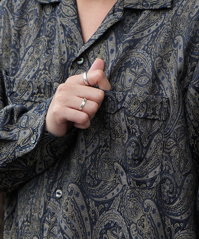 QV245]NEEDLES(ニードルズ) One-Up Shirt - PE/C Jq. Cloth ワンナップ