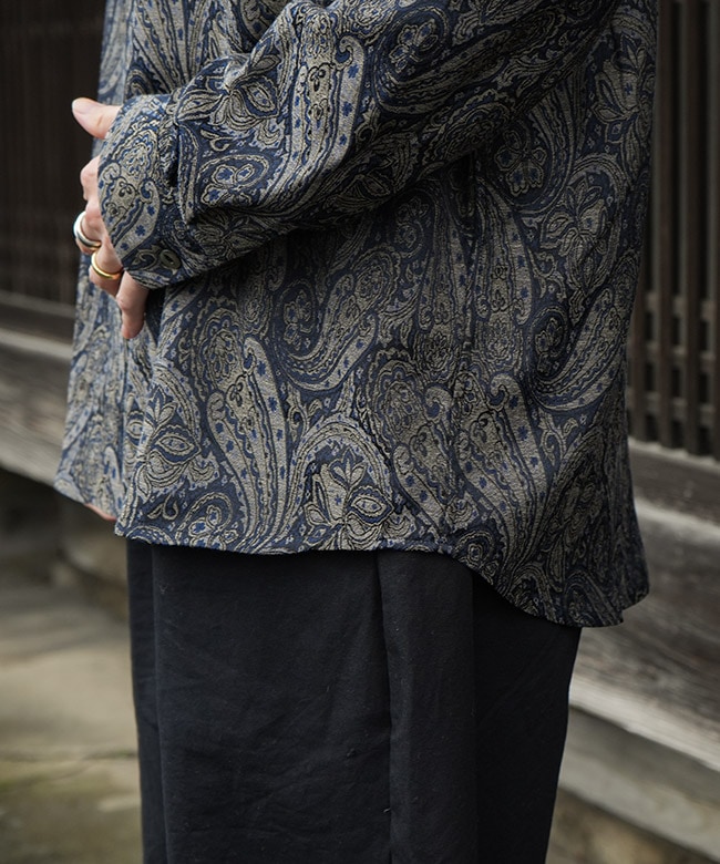 QV245]NEEDLES(ニードルズ) One-Up Shirt - PE/C Jq. Cloth ワンナップ