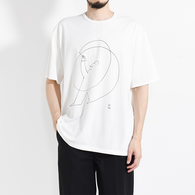 251OJ-CT01]OLD JOE(オールドジョー)CREW-NECK TEE (Saul Steinberg