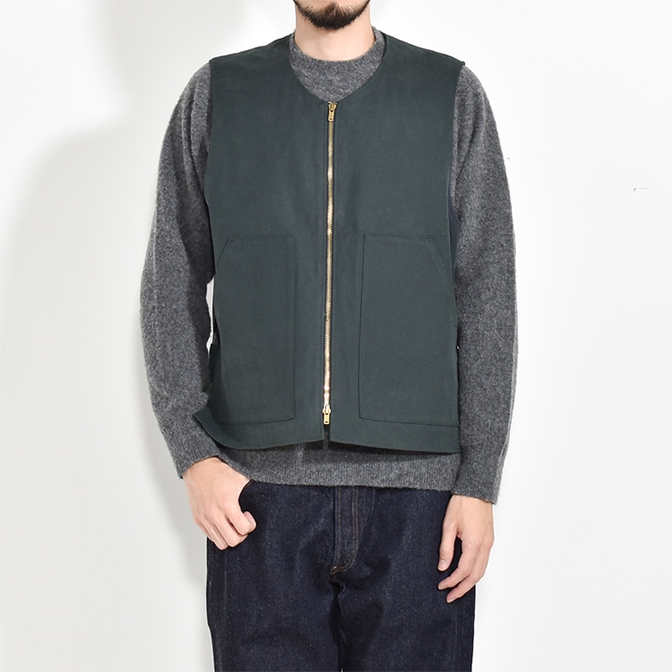 PMAS-VT02]PHIGVEL(フィグベル) Duck Cloth Workaday Vest(ダック