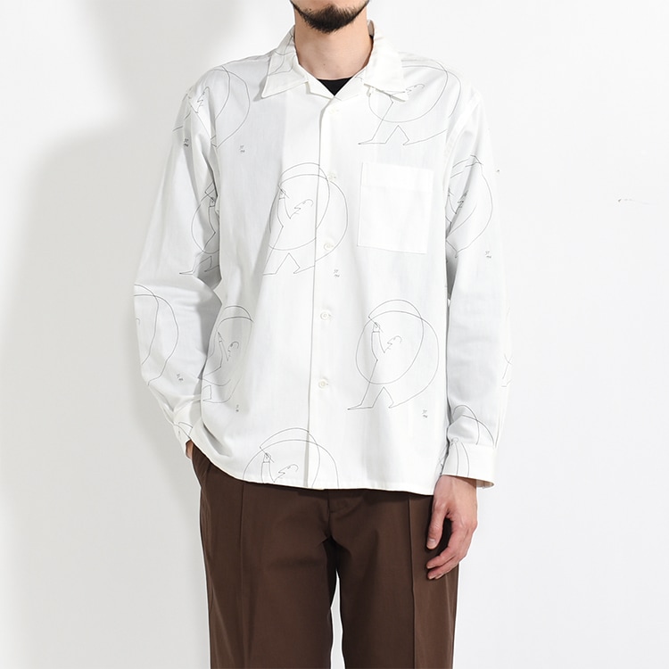 251OJ-SH01]OLD JOE(オールドジョー)OPEN COLLAR SHIRTS (Saul