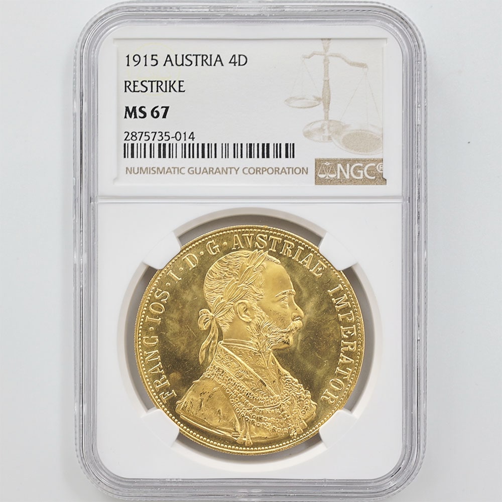 委託販売 1915 オーストリア フランツ・ヨーゼフ1世 リストライク 4