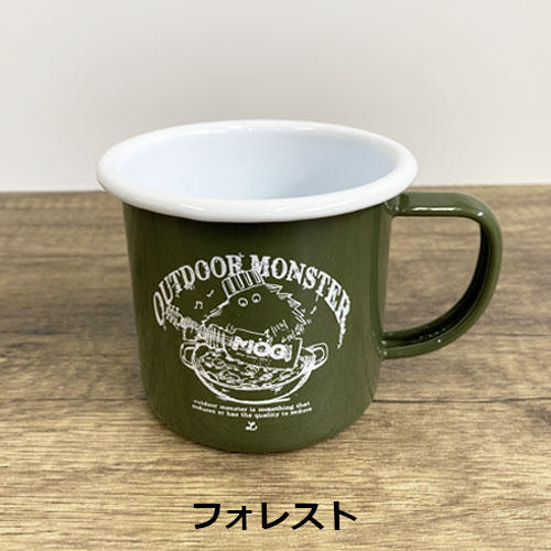 モグ MOG アウトドアモンスター ガーリックボーイホーローマグカップ