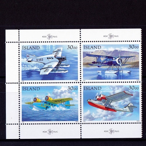 アイスランド | ☆外国切手アウトレット☆,乗り物,飛行機 | 切手の専門