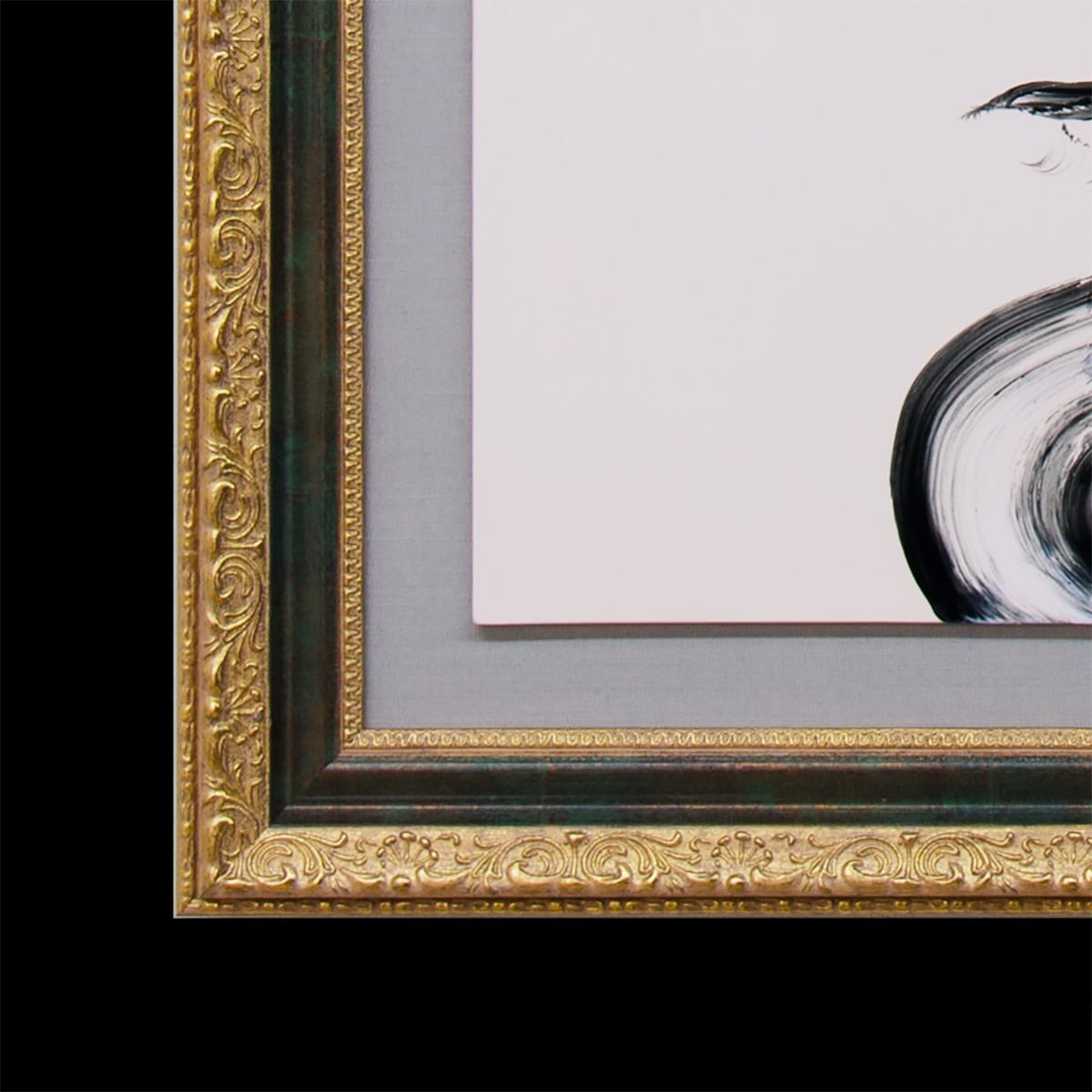 直筆陶墨画「華泉天観」 | 墨絵・陶墨画アーティスト 西元祐貴 Yu-ki