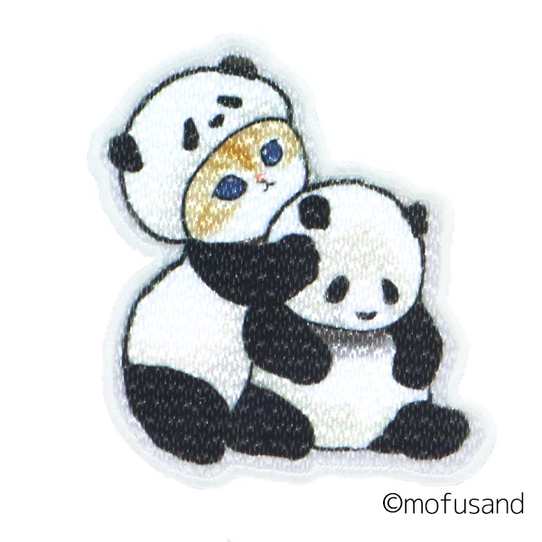 ワッペン 『刺繍ワッペンシール パンダにゃん UTN262』 雑貨,ワッペン