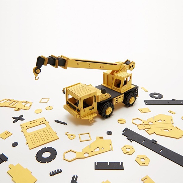 工作キット 『カーズクラフト クレーン車 CC-K6』 AOZORA 工芸,木工